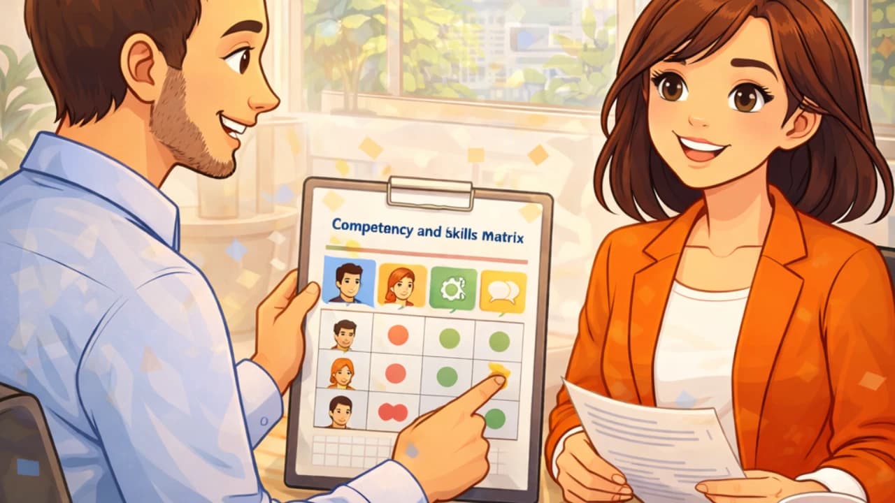 How to use competency & skills matrix in 1on1 and performance reviews
