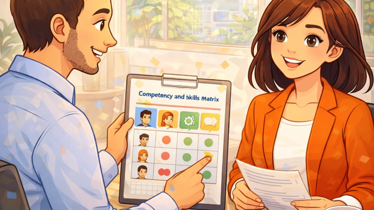 How to use competency & skills matrix in 1on1 and performance reviews